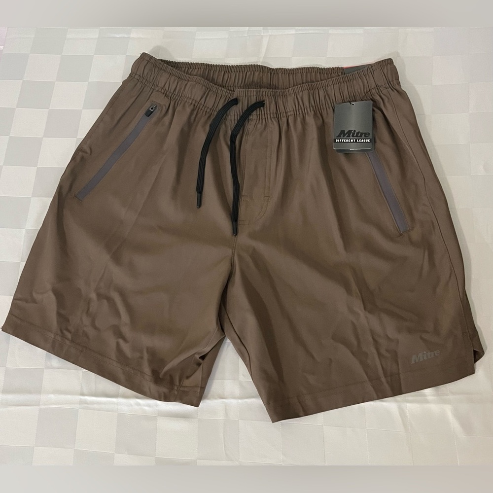 Mitre Brown Athletic Shorts